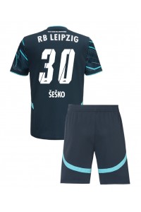 Fotbalové Dres RB Leipzig Benjamin Sesko #30 Dětské Třetí Oblečení 2024-25 Krátký Rukáv (+ trenýrky)